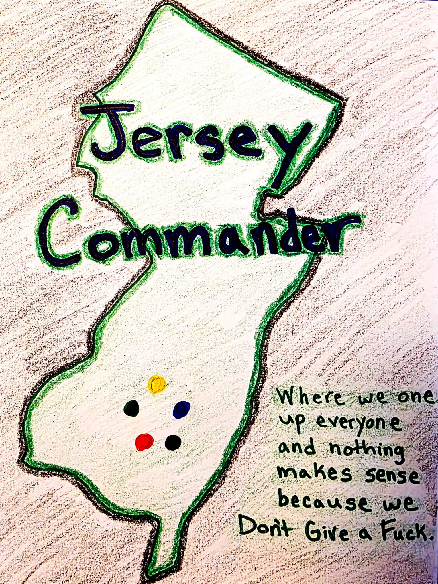 Hand-drawn Jersey Commander logo